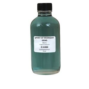 Spirit of Midnight Gems Men's Body Oil All Natural Luxurious Spicy Refined 4 oz
